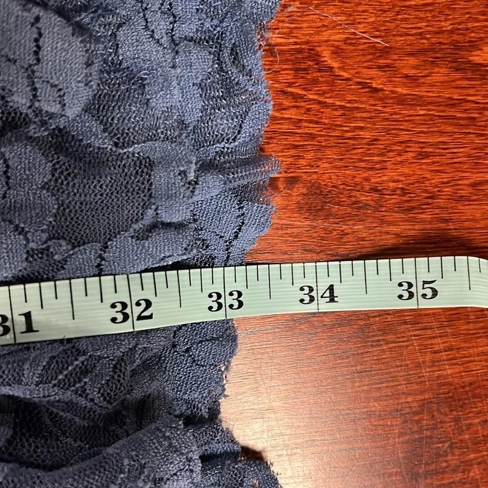 American Rag Cie Womens Dress S Navy Blue Lace Overlay Slip Liner Sleeveless EUC - Picture 11 of 12